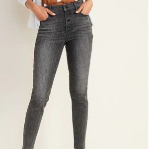 NWT Old Navy High-Waisted Button-Fly Rockstar Jean